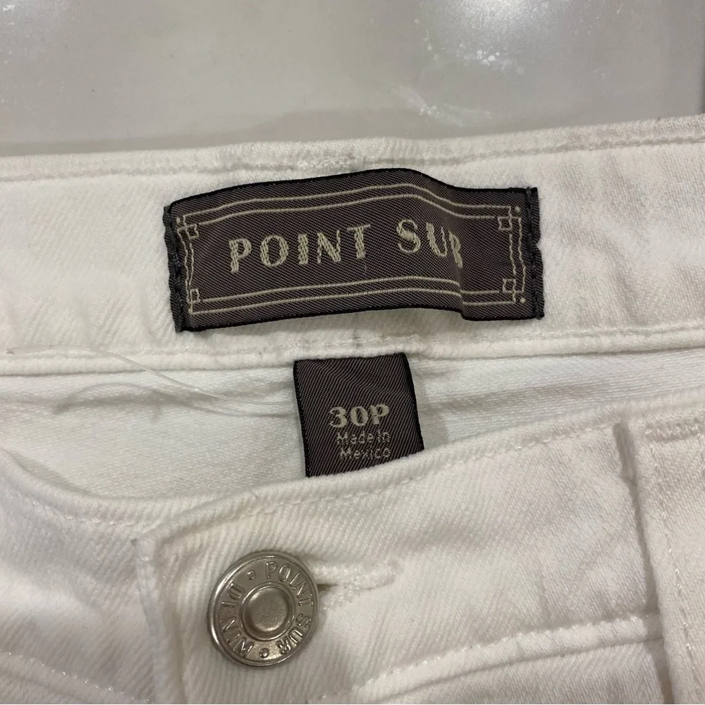 J.Crew Point Sur High rise slim boy White denim jeans - Picture 6 of 13